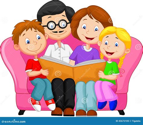 Family Reading Stock Illustrations – 6,339 Family Reading Stock ...