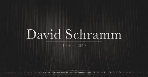 Broadway Actor David Schramm Has Passed Away at Age 73 | Playbill