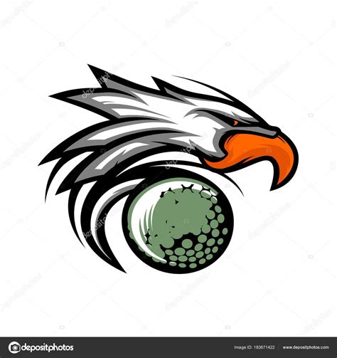 Eagle Golf Ball Logo Stock Vector Image by ©pixelogan #183671422