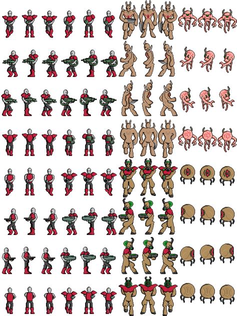 Monster sprite sheet by Veggiebad on DeviantArt