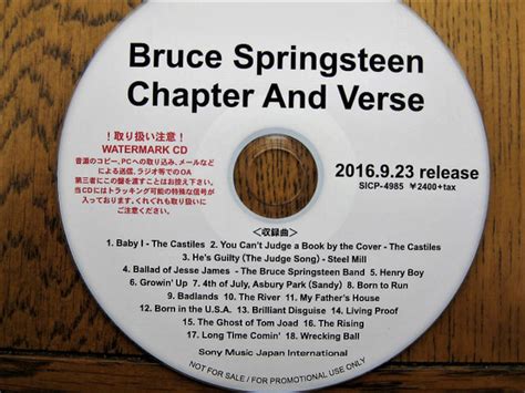 Bruce Springsteen - Chapter And Verse (2016, CD) | Discogs