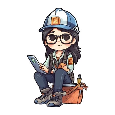 Engineer Day Cartoon Female Engineer, Engineer Day, Female Engineer ...