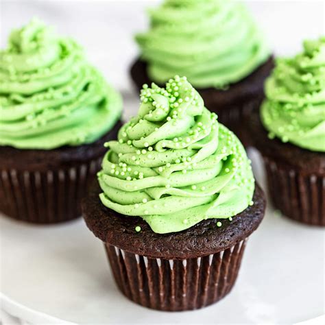 Mint Chocolate Cupcakes - Handle the Heat