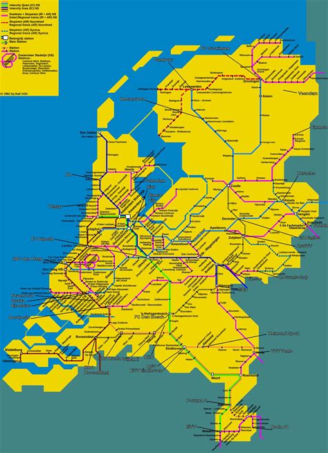 Trein Kaart Nederland | Kaart