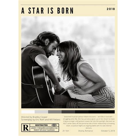 A Star is Born Retro Movie Poster DIGITAL DOWNLOAD 8x10 Inches - Etsy