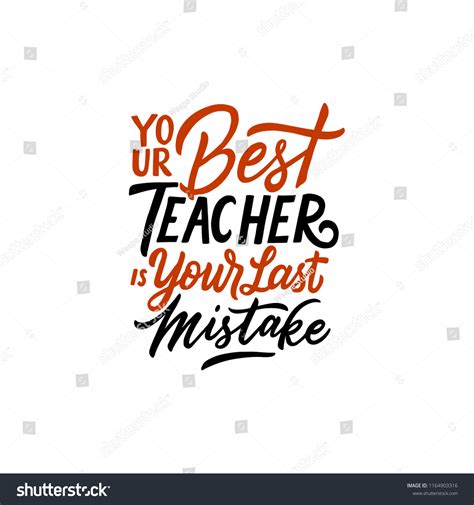 Typography Quotes Your Best Teacher Your Stock Vector (Royalty Free ...