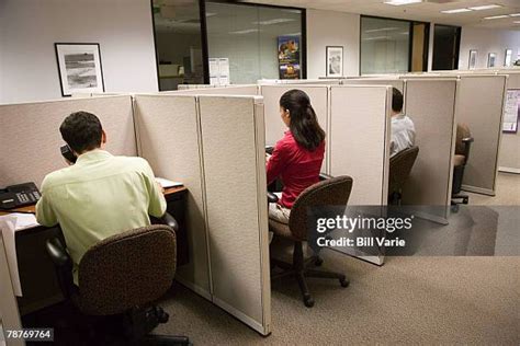 Call Center Office Cubicles Photos and Premium High Res Pictures ...