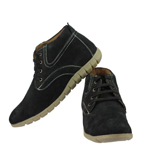 Foot Gear 24 Black Smart Casuals Shoes - Buy Foot Gear 24 Black Smart ...