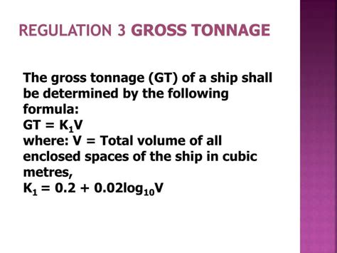 PPT - International Convention on Tonnage Measurement of Ships ...