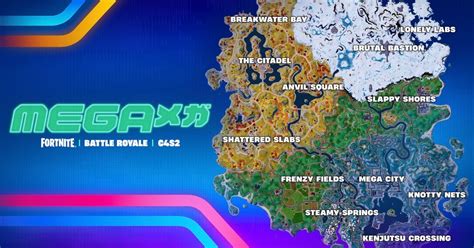 Fortnite Chapter 4 Season 2 map, named locations and landmarks ...