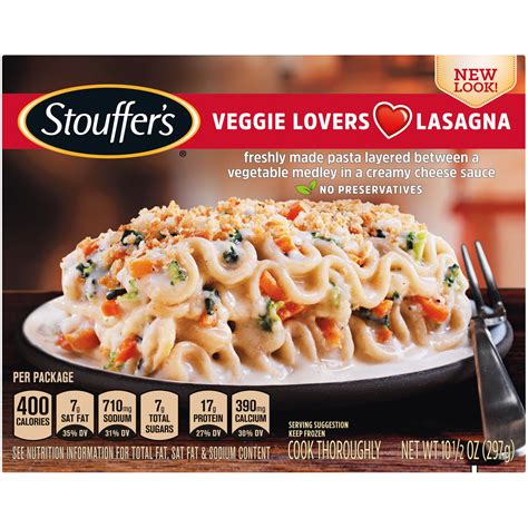 Stouffer's Vegetable Lasagna Frozen Meal 10.5 oz. - Walmart.com ...