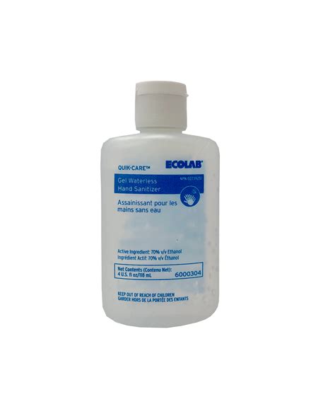 Ecolab Quik-Care 4oz. Hand Sanitizer