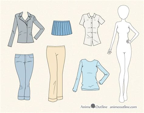 How To Draw Anime Clothes Tutorial - Artistrestaurant2