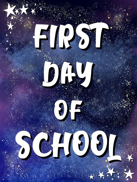 Printable First Day of School Banner Back to School Photo Prop | Etsy