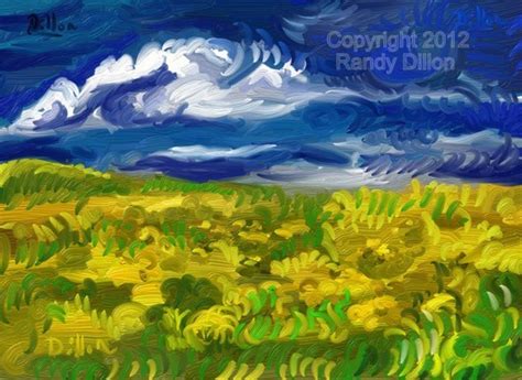 Landscape with Field of Yellow Flowers – The Artist Randy Dillon