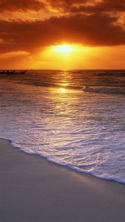 Free Download Ocean Beach Sunset HD iPhone 5 Wallpapers - Part One ...