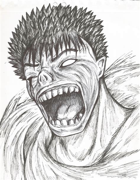 Guts Screaming, Berserk by HahahaSplat on DeviantArt