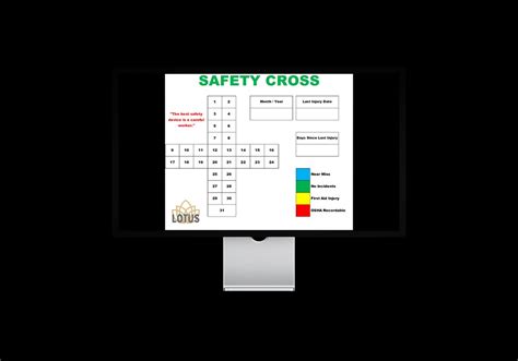 Safety Cross Template, Recordable Incident Tracker, Editable Microsoft ...