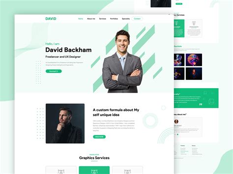 Dribbble - Personal website Design jpg 02.jpg by Mehedi Hasan