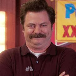 Ron Swanson Giggle - Reaction GIFs