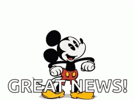 Mickey Mouse Great News GIF | GIFDB.com