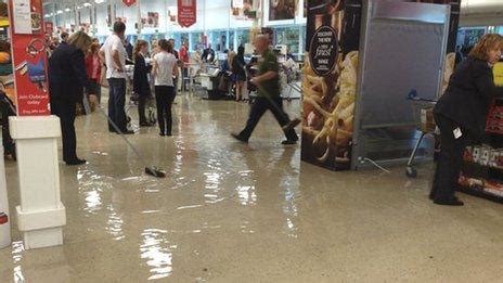 Cardiff hit by flash flooding chaos on Saturday afternoon - BBC News