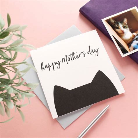 Cat Mother's Day Card By Purple Tree Designs