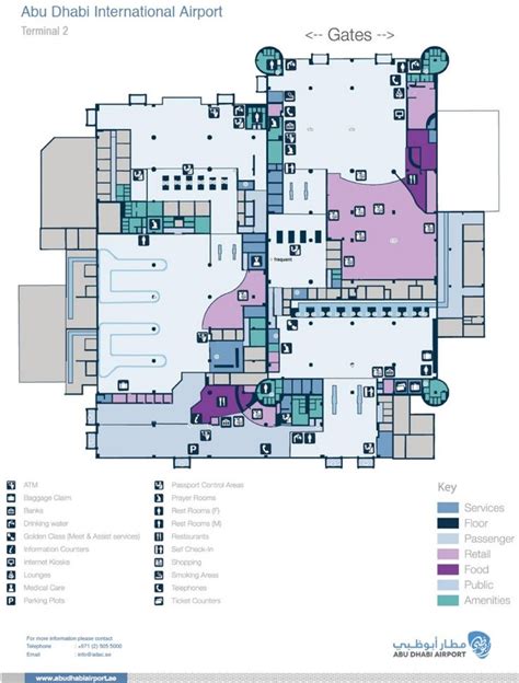 Abu Dhabi airport terminal 2 map