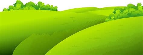 Vibrant Grass and Rolling Green Hills Landscape Free HD PNG | PNG All