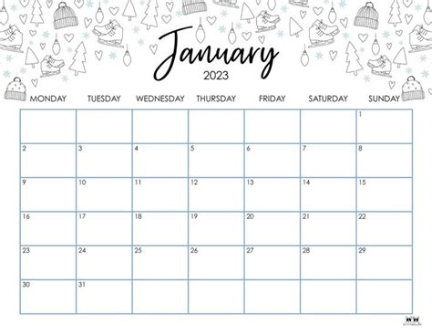 Printable-January-2023-Calendar-Style-33 | Free printable calendar ...