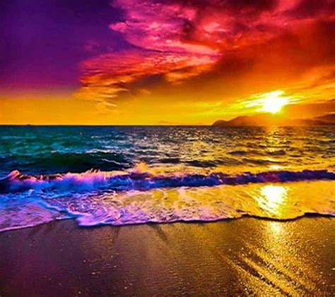 Beach, coast, rainbow, sunrise, sunset, HD wallpaper | Peakpx