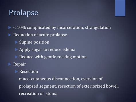 Stoma complications & its management