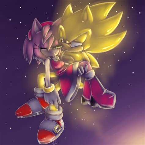 Super Sonic and Amy :speedpaint: by Blue-Chica on DeviantArt