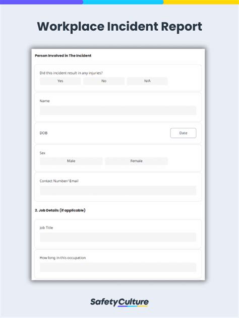 Free Incident Report Form Templates | PDF | SafetyCulture