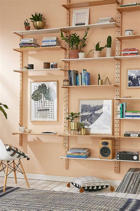 Brisbane Wood Storage System | Unique wall shelves, Wall shelving units ...