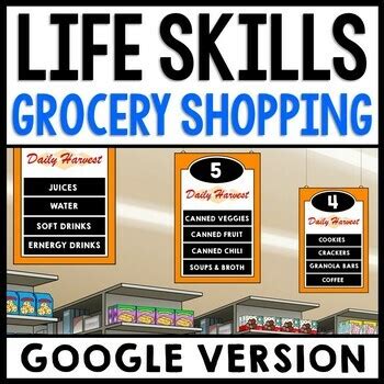 Life Skills Grocery Shopping - CBI - Job Skills - Reading - Grocery Store