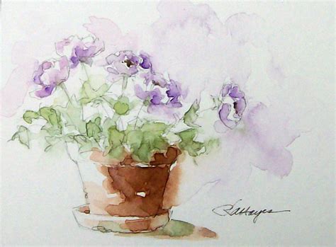 Watercolor Paintings by RoseAnn Hayes: Watercolor Painting Flowers