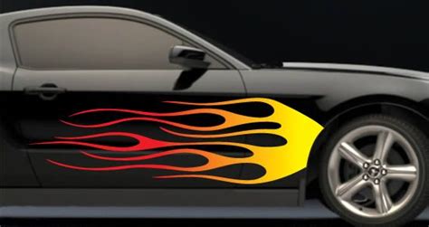 Car decals, Flame decals, Custom cars