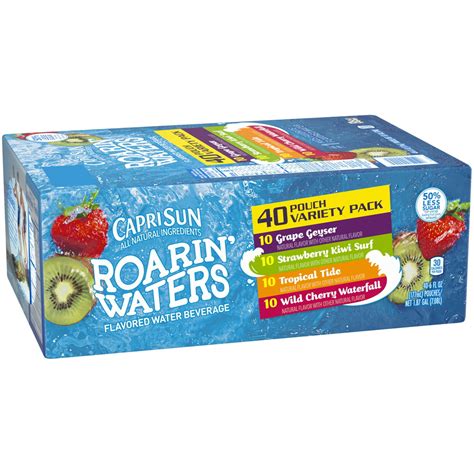 Capri Sun Roarin' Waters Naturally Flavored Water Beverage Variety Pack ...