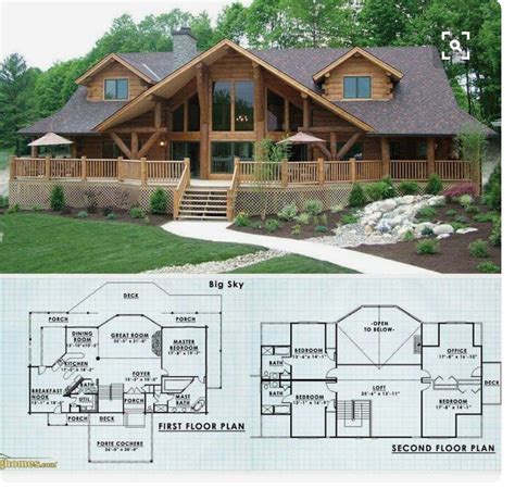 Log Cabins Floor Plans - Small Modern Apartment