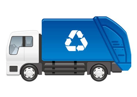 100+ Blue Garbage Truck Stock Illustrations, Royalty-Free Vector ...