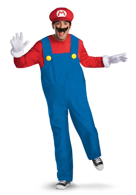 Mens Deluxe Mario Costume