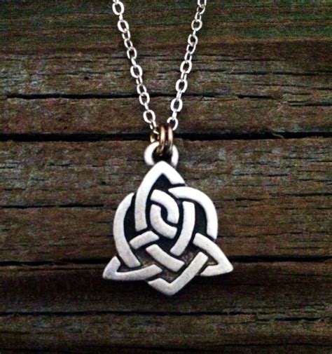 Celtic Sister Knot Necklace Celtic Jewelry Irish Jewelry