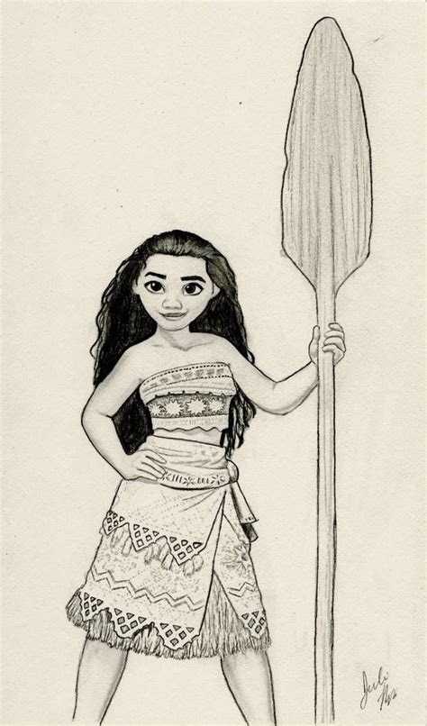 Moana (Disney Graphite Drawing) by julesrizz on DeviantArt | Cartoon ...