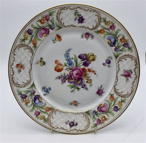 Antiques Atlas - Vintage Schumann Dresden Porcelain Plate