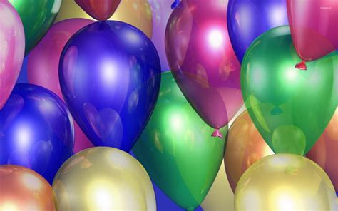 Colorful shiny balloons wallpaper - Photography wallpapers - #24951