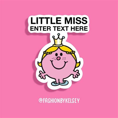 Custom Little Miss Sticker - Etsy