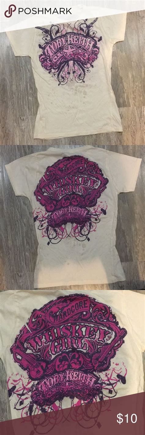 Toby Keith Concert TShirt Sz M Whiskey Girl