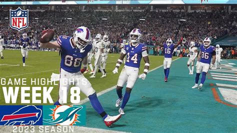 Buffalo Bills vs. Miami Dolphins | 2023 Week 18 Game Highlights