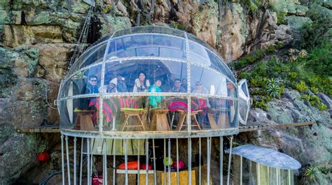 Inside Skylodge Adventure Suites capsules hanging 1,200ft in the air